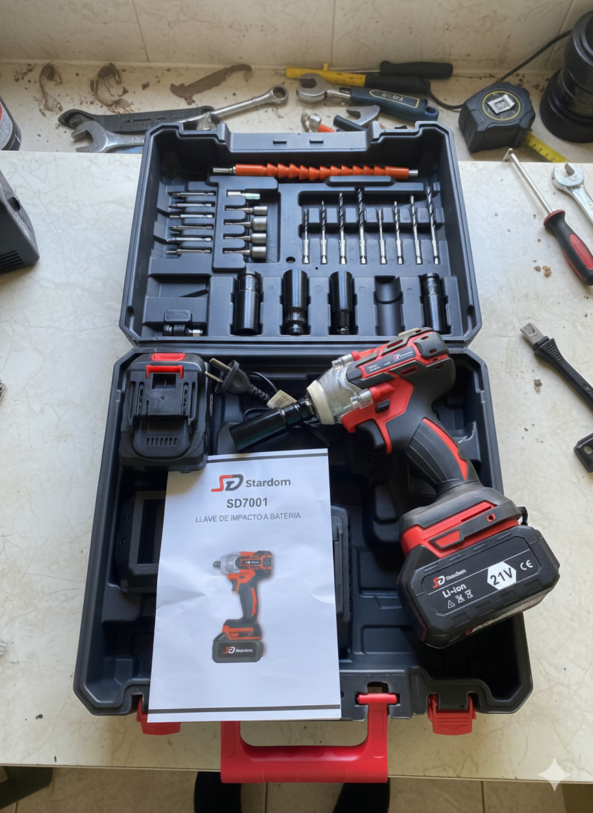 ¡Set de llave de impacto 300Nm STARDOM!